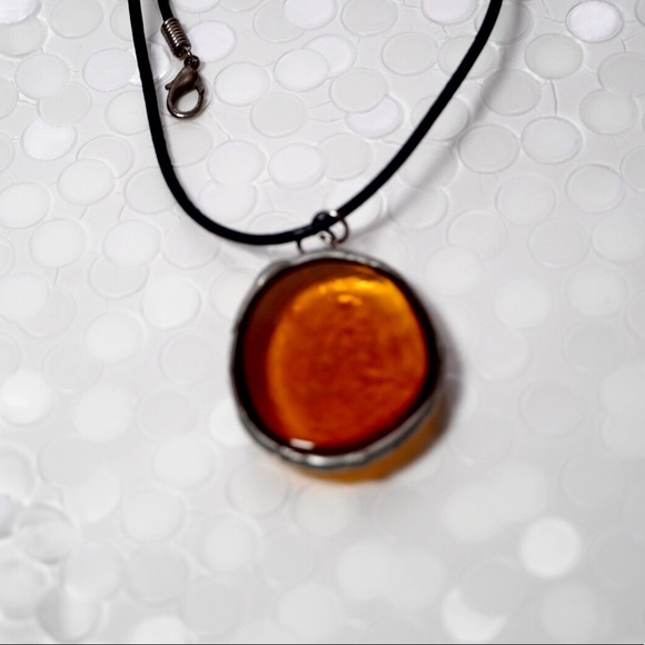 Amber Pendant Necklace - Picture 4 of 4